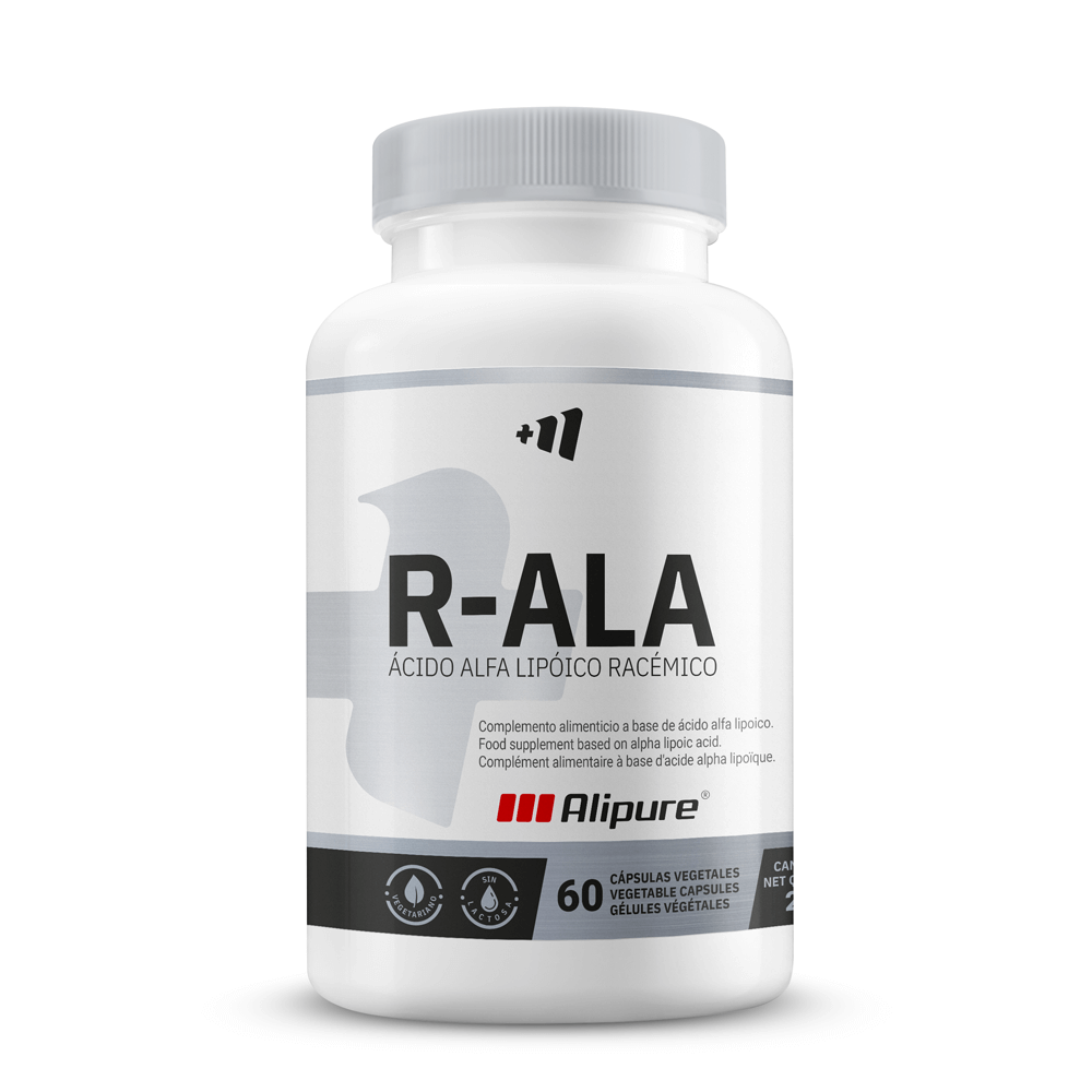 R-ALA Alipure® 250mg en 60 cápsulas vegetales hecho por MM Supplements - acido alfa lipoico