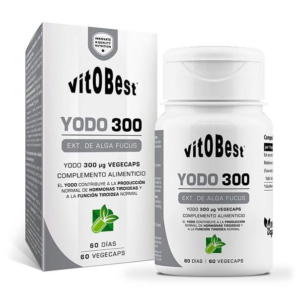 Yodo 300 de 60 cápsulas vegetales en la sección de minerales de VitoBest
