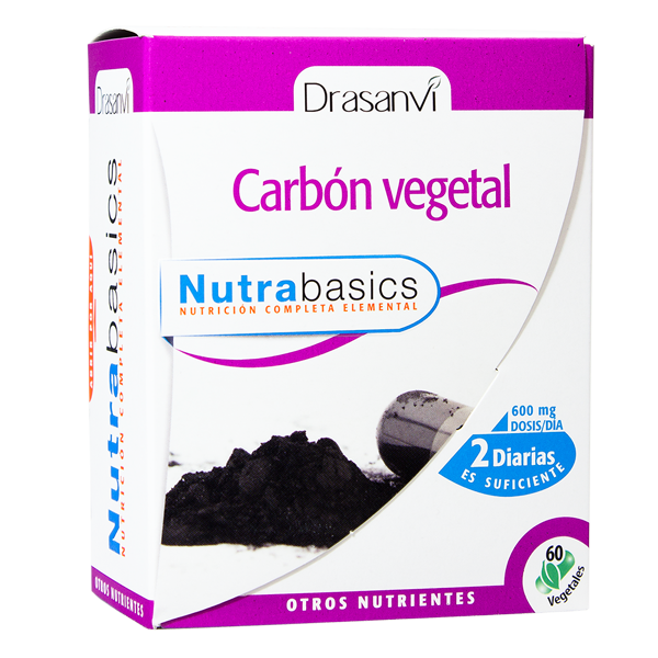 Carbón Vegetal Activo de 60 cápsulas vegetales del fabricante Drasanvi (Digestivos)