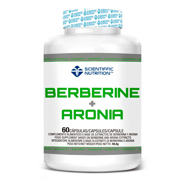 Berberina + Aronia en 60 cápsulas de la categoría diabetes hecho por Scientiffic Nutrition