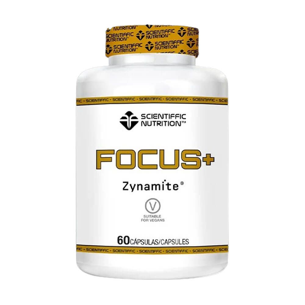 Focus+ bote de 60 cápsulas por Scientiffic Nutrition suplemento de pre entreno sin estimulantes