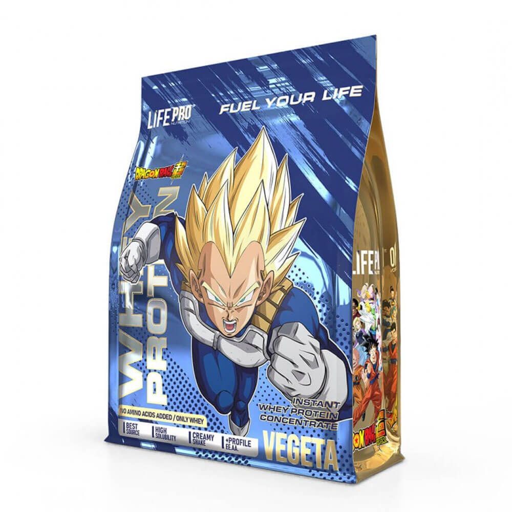 Whey Protein Dragon Ball Super Edición Limitada Vegeta envase de 900g de la categorÃa proteina de suero whey por LifePRO