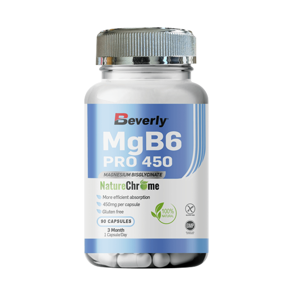MgB6 Pro 450 de 90 cápsulas de la marca Beverly Nutrition (Magnesio)