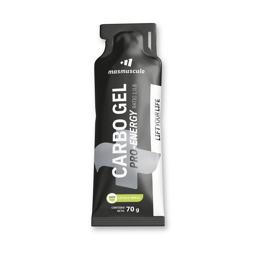 Carbo Gel PRO Energy envase de con cafeína de MM Supplements de la categoría energéticos