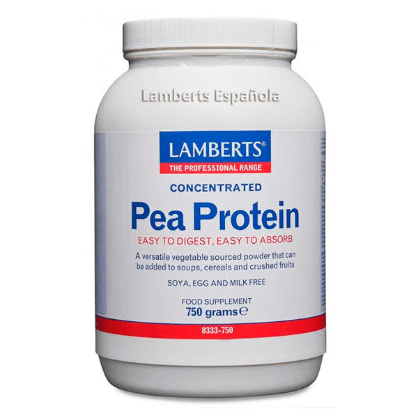 ProteÃna de Guisante envase de 750g de la marca Lamberts - proteÃna vegetal y veganos