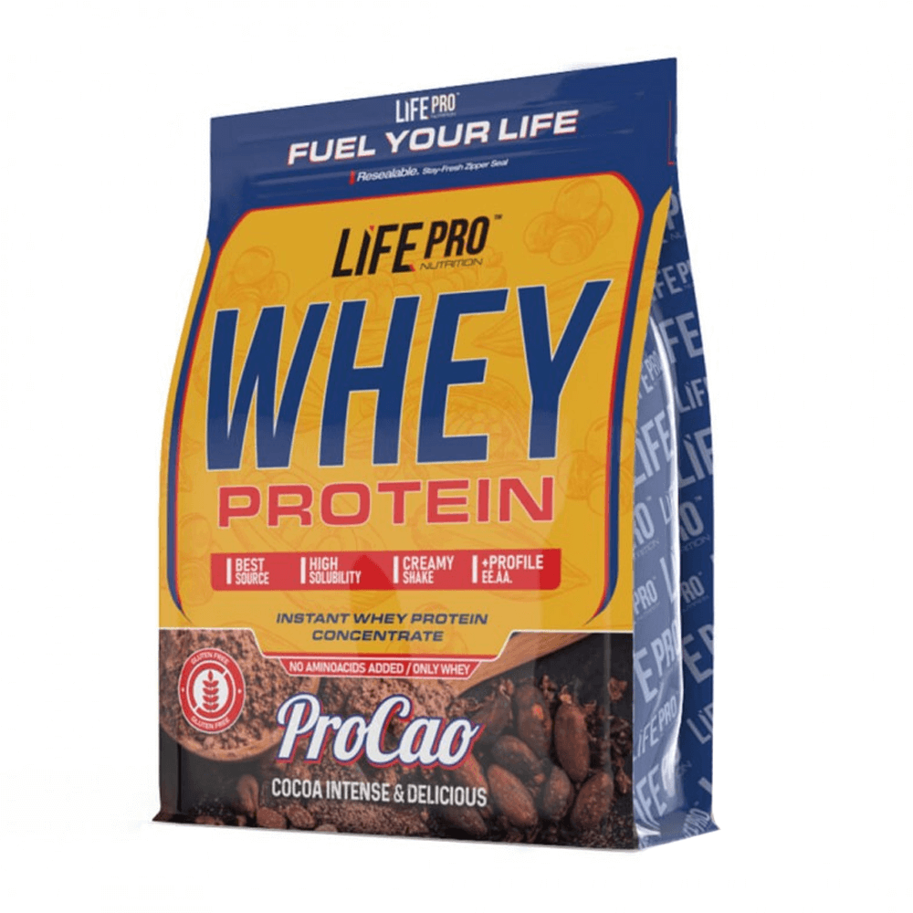 Whey Protein ProCao bote de 1kg suplemento de proteina de suero whey por LifePRO