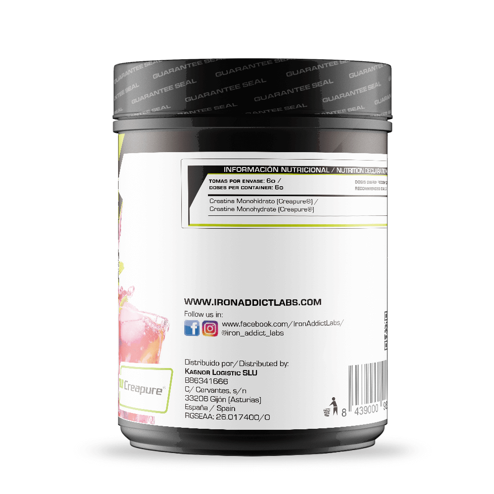 Creatina bote de creapure® de la marca Iron Addict Labs de la categorÃa creatina monohidrato