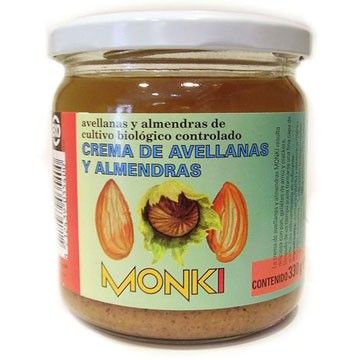Crema de Avellanas y Almendras envase de 330g del fabricante Monki (Crema de Almendra)