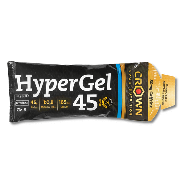 Gel HyperGel 45 con CafeÃna en 75g de la marca Crown Sport suplemento de la sección energéticos