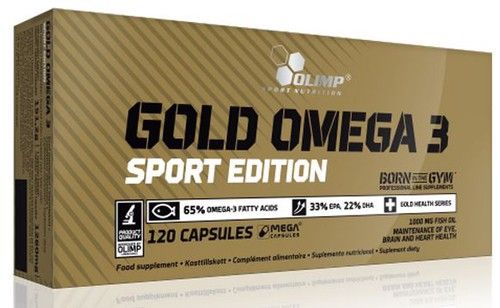 Gold Omega 3 Sport Edition de 120 mega cápsulas del fabricante Olimp Sport