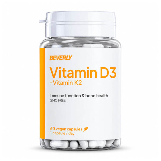 Vitamin D3 + K2 der Marke Beverly Nutrition in Vitamin D
