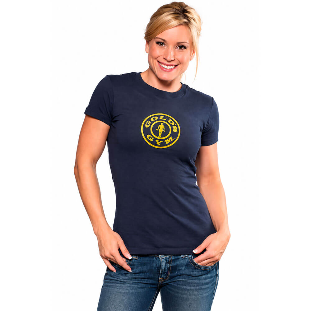 Damen-T-Shirt mit einfachem Logo