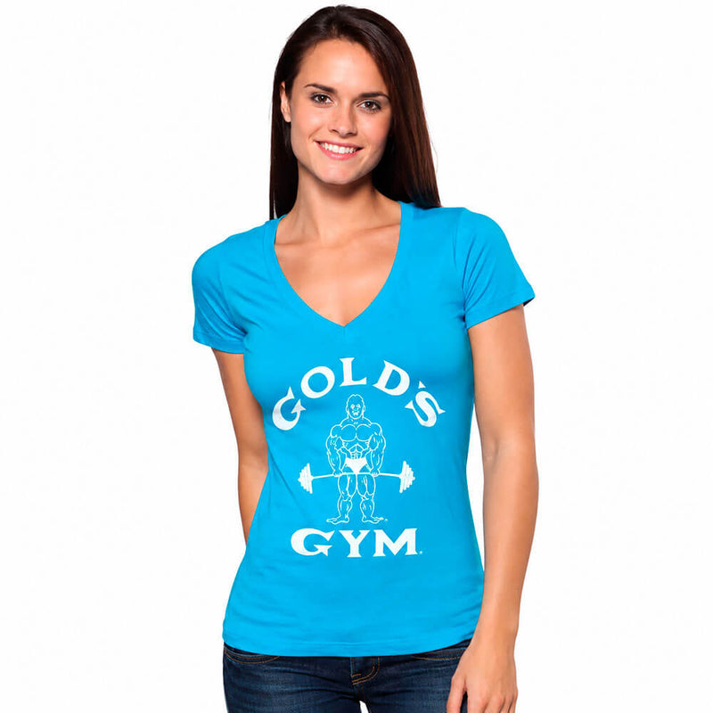 Damen-T-Shirt Joe Classic mit V-Ausschnitt - Gold's Gym 4