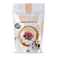 Harina de Arroz Instantánea envase de 2kg de la marca Quamtrax