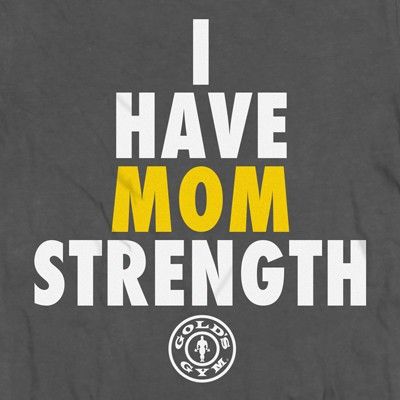 Gold's Gym „Ich habe Mama-Kraft“-Mädchen-T-Shirt - Gold's Gym 1