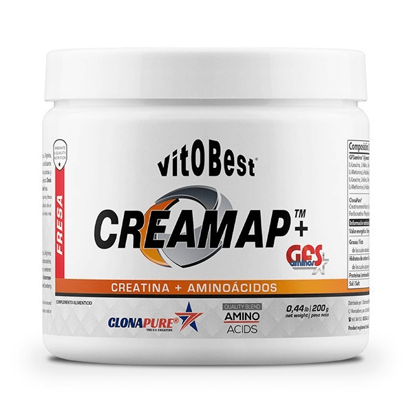Creamap® + GFS Aminos de 200g de la marca VitoBest suplemento de la sección pre entreno sin estimulantes