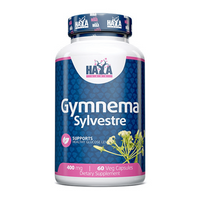 Gymnema Sylvestre Leaf 400mg bote de 60 cápsulas vegetales de la marca Haya Labs de la sección sistema circulatorio