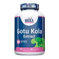 Gotu Kola Herb 450mg en 100 cápsulas complemento alimenticio de sistema circulatorio por Haya Labs