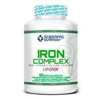 Iron Complex envase de 60 cápsulas en la sección de minerales del fabricante Scientiffic Nutrition