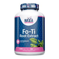 Fo-Ti Root Extract 1000mg bote de 100 cápsulas de Haya Labs suplemento de antioxidantes