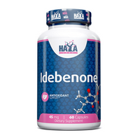 Idebenone 45mg en 60 cápsulas de la marca Haya Labs en la sección de antioxidantes