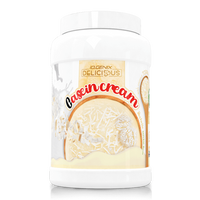 Casein Cream bote de con toppings de IO.Genix en la sección de caseina