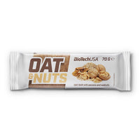 Barrita Oat and Nuts bote de 70g suplemento de barritas de carbohidratos hecho por Biotech USA
