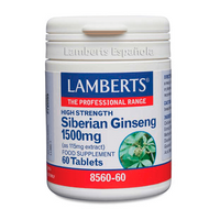 Ginseng Siberiano envase de 60 tabletas de Lamberts de la categoría vigorizantes