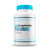 Taurina 1000mg presentación de 90 cápsulas vegetales hecho por Smart Supplements