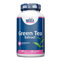 Extracto de Té Verde 500mg en 60 cápsulas por Haya Labs de la sección diuréticos