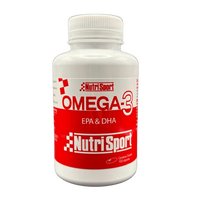 Omega-3 EPA & DHA envase de 100 cápsulas hecho por Nutrisport de la sección omega 3