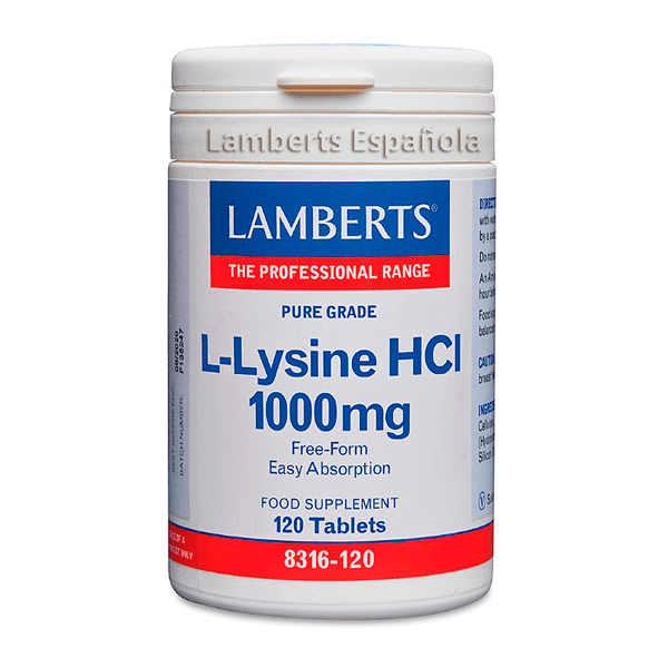 L-Lysin HCI 1000 mg – 120 Lamberts-Tabletten - Lamberts 0