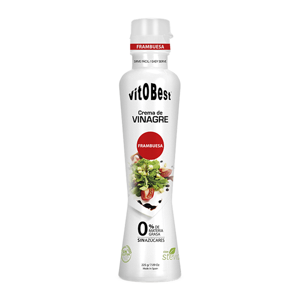 Crema de Vinagre BlasÃ¡mico 0% envase de 225g del fabricante VitoBest (Aderezos y Sazonadores bajos en Sodio)