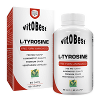 L-Tirosina 700mg envase de 60 cápsulas vegetales de la marca VitoBest (Otros Aminoácidos)