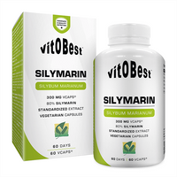 Silimarina 300 mg envase de 60 cápsulas vegetales del fabricante VitoBest (Protectores Hepáticos)