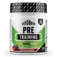 Pre Training envase de 500g complemento alimenticio de pre entreno de VitoBest