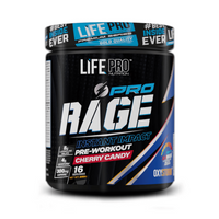 Rage Pro presentación de 290g en la sección de pre entreno hecho por LifePRO