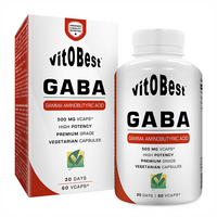 GABA 500mg de 60 cápsulas vegetales del fabricante VitoBest (Anti-Estrés)