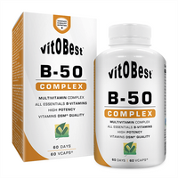 B-50 Complex envase de 60 cápsulas vegetales de la marca VitoBest (Vitamina B)