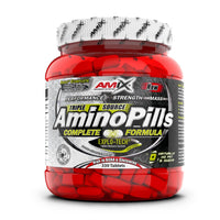 AminoPills envase de 330 tabletas del fabricante Amix Nutrition suplemento de esenciales e hidrolizados