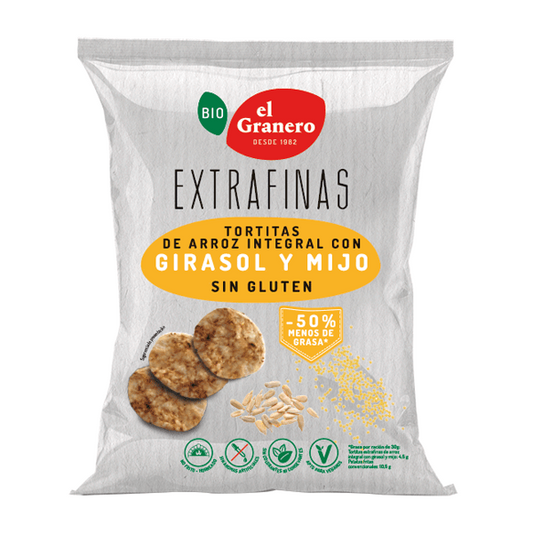 Vollkorn-Reiswaffeln mit Sonnenblumen- und Hirse von El Granero Integral der Marke El Granero Integral in Getreidepfannkuchen