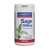 Salvia envase de 90 tabletas en la sección de digestivos del fabricante Lamberts