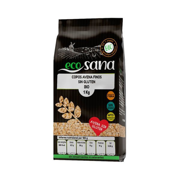 Ecosana Bio-Glutenfreie Vollkorn-Haferflocken - EcoSana 1