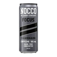 Nocco Focus Ramonade envase de 330ml de la categoría bebidas energeticas por Nocco