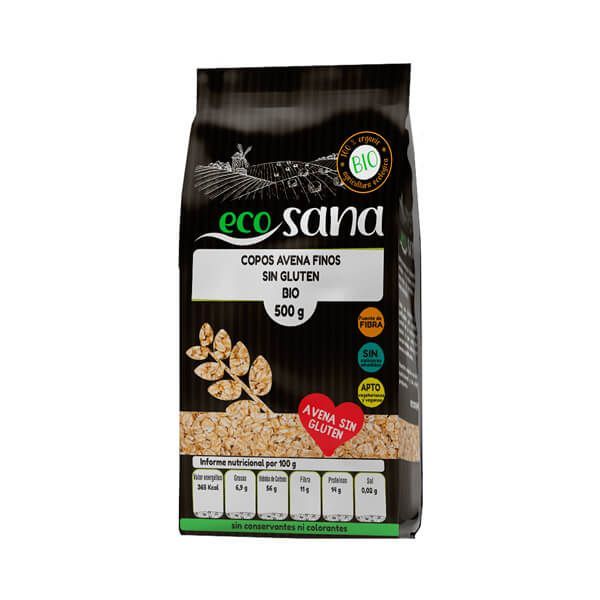 Ecosana Bio-Glutenfreie Vollkorn-Haferflocken - EcoSana 0