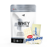 Whey Protein80 bote de 500g por Masmusculo Supplements complemento alimenticio de proteina de suero whey