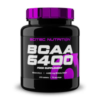 BCAA 6400 de 375 tabletas complemento alimenticio de bcaa ramificados de la marca Scitec Nutrition
