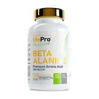 Beta Alanina 1000mg de 90 cápsulas veganas de LifePRO complemento alimenticio de beta-alanina