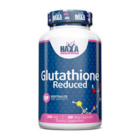 Glutatión 250mg presentación de 60 cápsulas hecho por Haya Labs suplemento de la sección antioxidantes