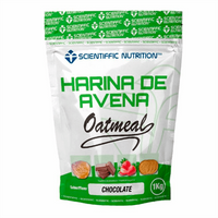 Harina de Avena bote de 1kg de la marca Scientiffic Nutrition en la categoría harina de avena neutra